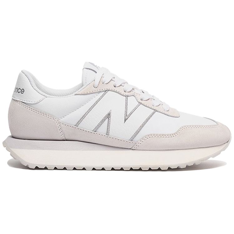 New Balance Noritake X  NB 237 Two-Layer Cowhide Minimalist Fresh Low-Top Sports Casual Shoes Unisex Sneakers Gray Pink Silver MS237NW1