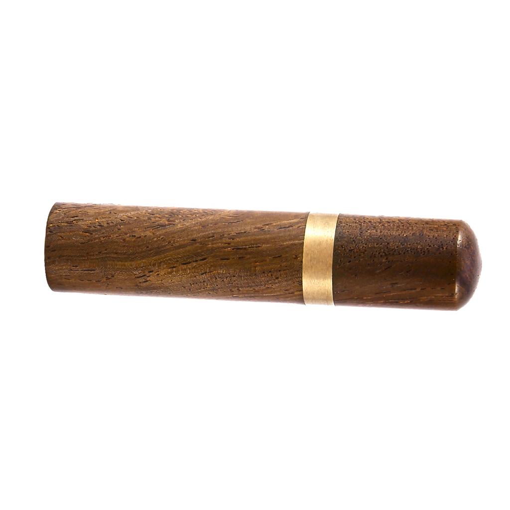 Natural Wood Toothpick Holder Capsule Case Portable Handmade Craft (Blackwood)
