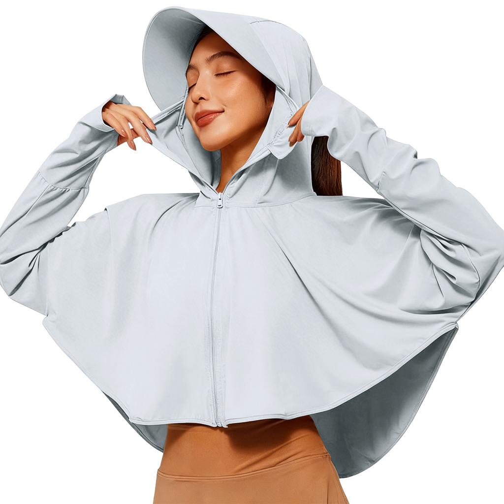Women's Ice Silk UV Thin Breathable Loose-fitting Cycling Sun Clothing