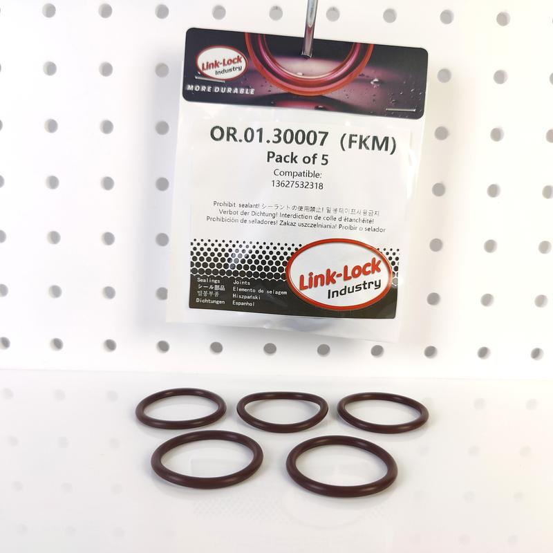 5PCS FKM Viton OR.01.30007 Engine Intake Pipe O-Ring 13627532318 for BMW N54 N51 N52 N53 N55 M52 M54