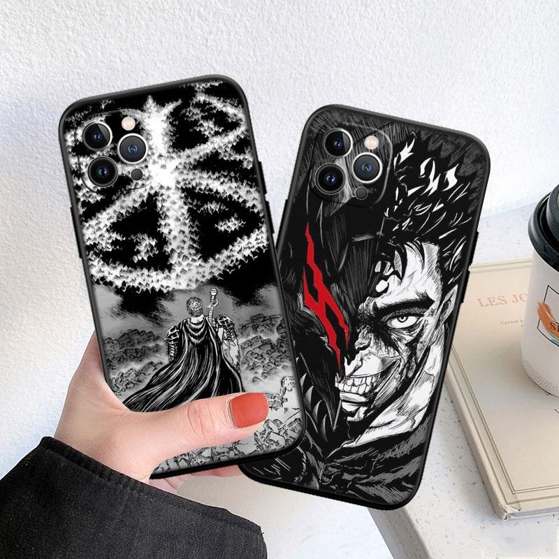 CJ9 Anime Berserk Guts Phone Case for Samsung Galaxy A11 A12 A13 A15 A52S A53 A55 A56 A70 A71 A72 A73 F06 F16 F56 S10 Plus S10e