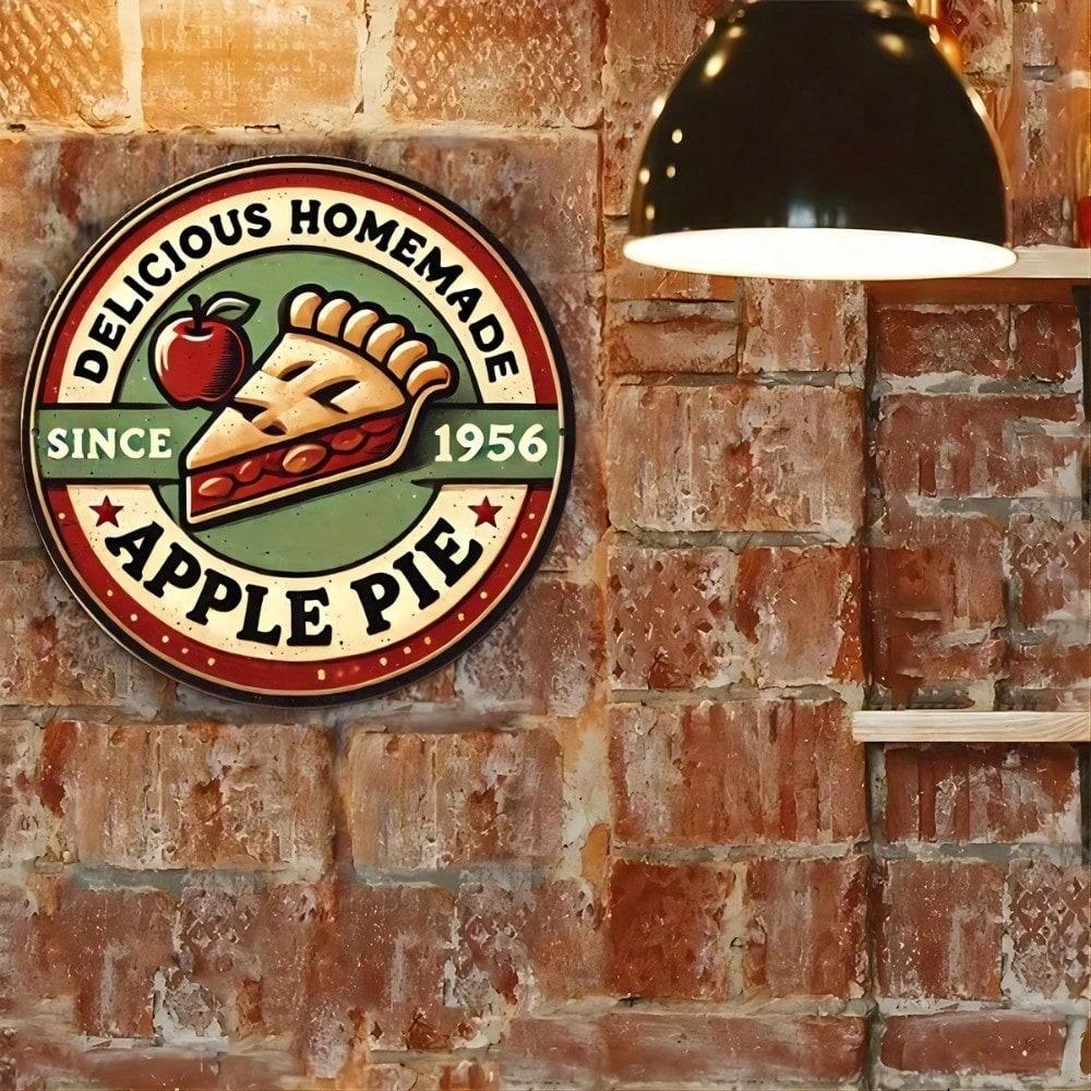 Vintage Metal Wall Art Apple Fruit Poster Kitchen Decor