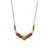 New Chinese retro wooden beaded necklace niche design sense national style fashion long sweater chain