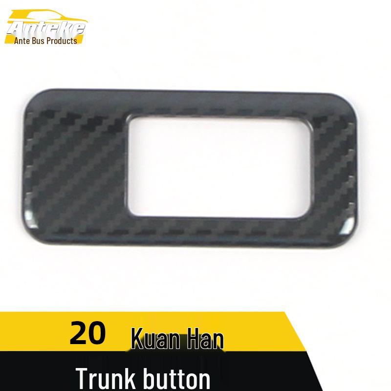 2020 Trunk Button Sequins: Stainless Steel Tailgate Box Control Adjustment Switch Decorative Sticker