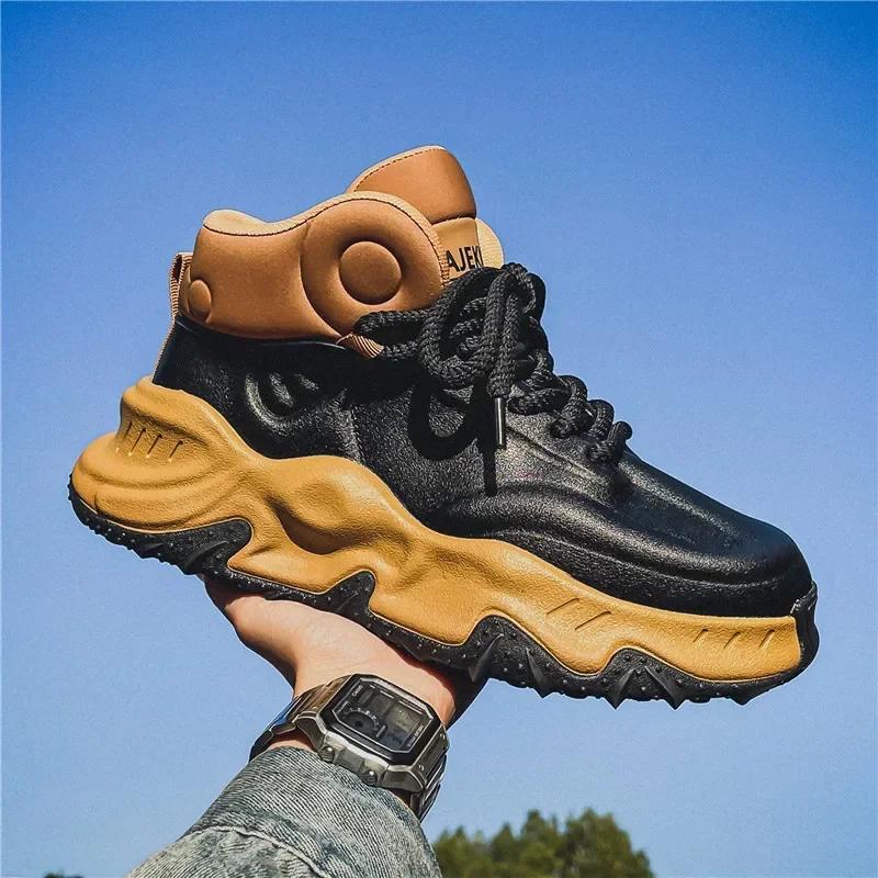 Fashion Men's Casual Shoes Trendy All-match Outdoor Shoe Anti-slip Wear-resistant Mens Shoe Hiking Shoe for Men Casual Sneakers Shoes