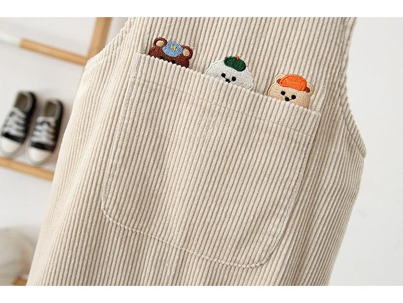 2025 Winter Koreanischer Stil Baby Cord Latzhose mit Druckknöpfen und Samtfutter für 0-3 Jahre