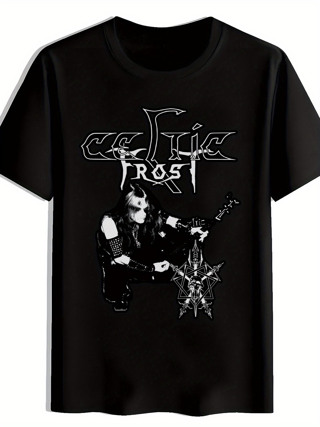 

Rock Band Graphic T-shirt - Celtic Frost Inspired Heavy Metal Tee M