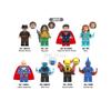 Minifigures Super Heroes Wander Woman The Flash Bat-man Aquaman Building Blocks Toys