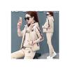 Women's Plus Velvet Thickened Autumn/Winter 2026 Casual Three-Piece Hoodie Suit
