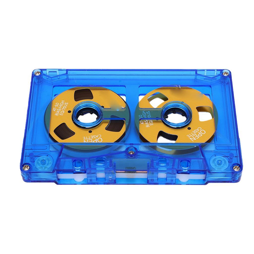 Reel to Reel Cassette Tape Double Sided Sound Cassette Tape with 50 Minutes Recording Time Normal Bias for Music