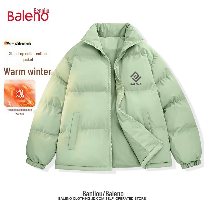 Baleno Men's 2025 Winter Thickened Stand Collar Padded Jacket