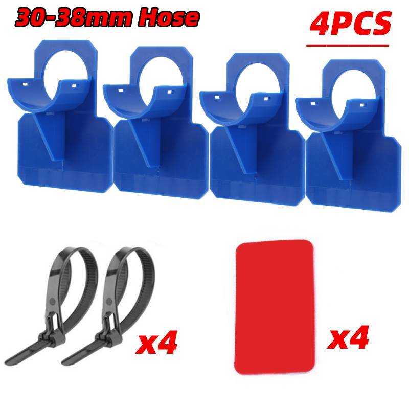 Swimming Pool Pipe Holder Water Hose Support Holder Soft Tube Outlet Mount Bracket with Tie Clam for 30-38mm Bracket Accessories