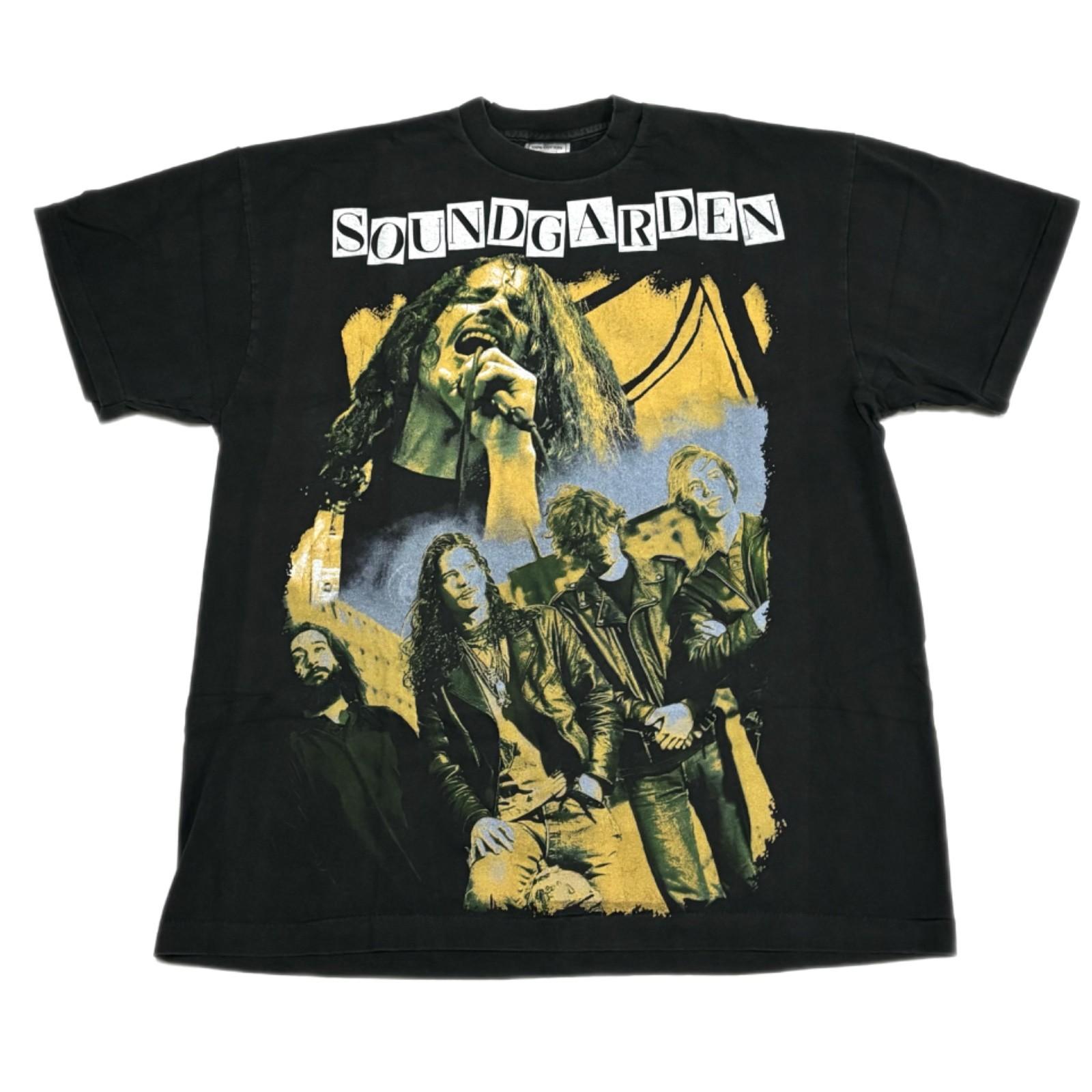 Vintage SOUNDGARDEN AOP 90s Band Tour Metal Rock XL Single Stitch Shirt REPRINT Unisex T-Shirt XL