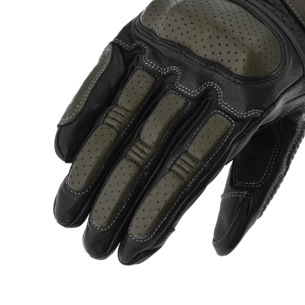 KOMINE Motorcycle Gloves GK-217 CE Soft Protector Leather Olive M