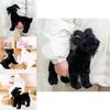 Cute Cartoon Black And White Goat Plush Toy Doll For Girls