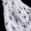 Christmas Elastic Spider Web with Spider Horror Haunted House Yard Scene Arrangement Christmas Party Faux Decorative Props 2025