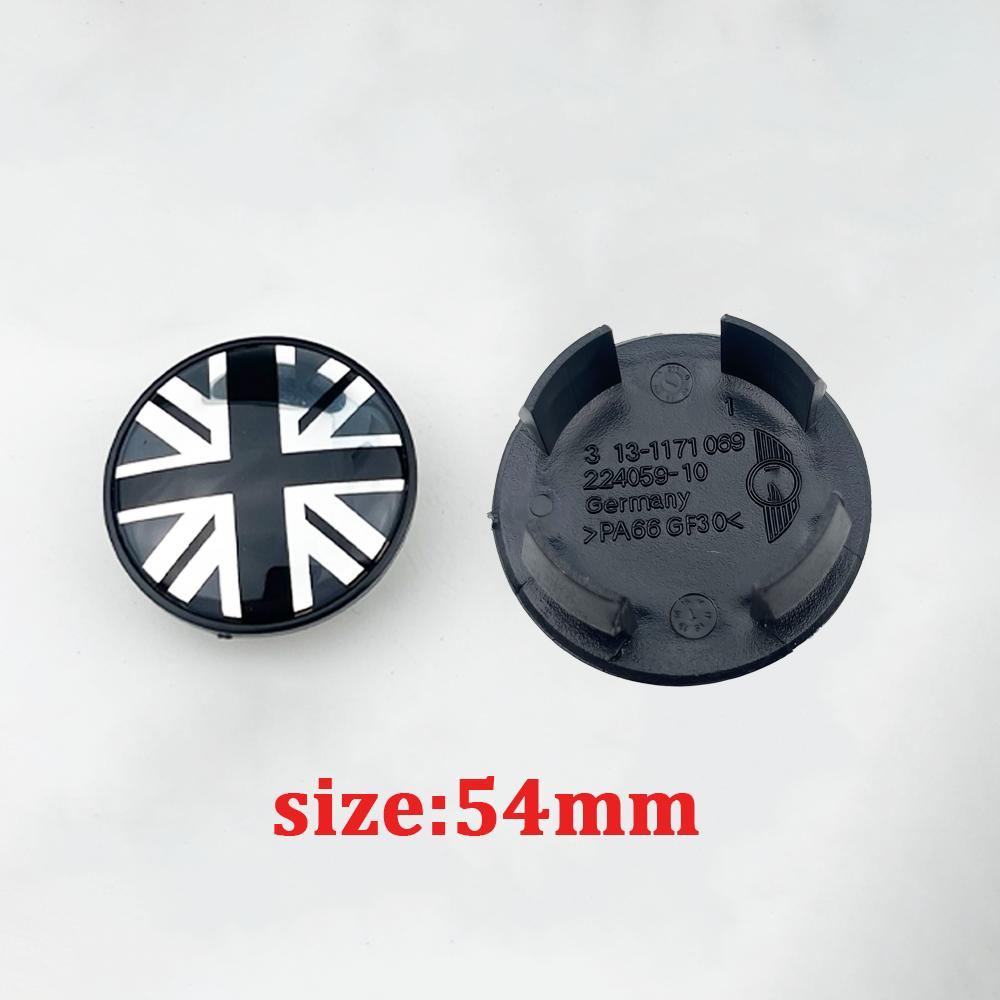 4Pcs 54mm Car Wheel Center Hub Cap Rim Cover For Mini JOHN Cooper S Works JCW One+ R56 R60 R61 F54 F55 F56 F60 Auto Accessories