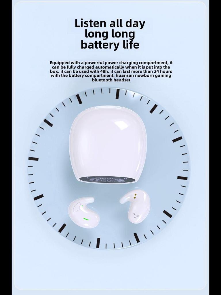 MD528 Ultra-Thin TWS Bluetooth Sleep Headset - Wireless, Dual-Ear, Hot-Selling Model