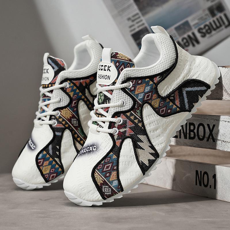 

Європейська станція Чоловіче взуття зима нішевий друк Взуття Forrest Gump осінні та зимові види спорту відпочинок товста підошва підвищена сумка низ тато модний 44 білий