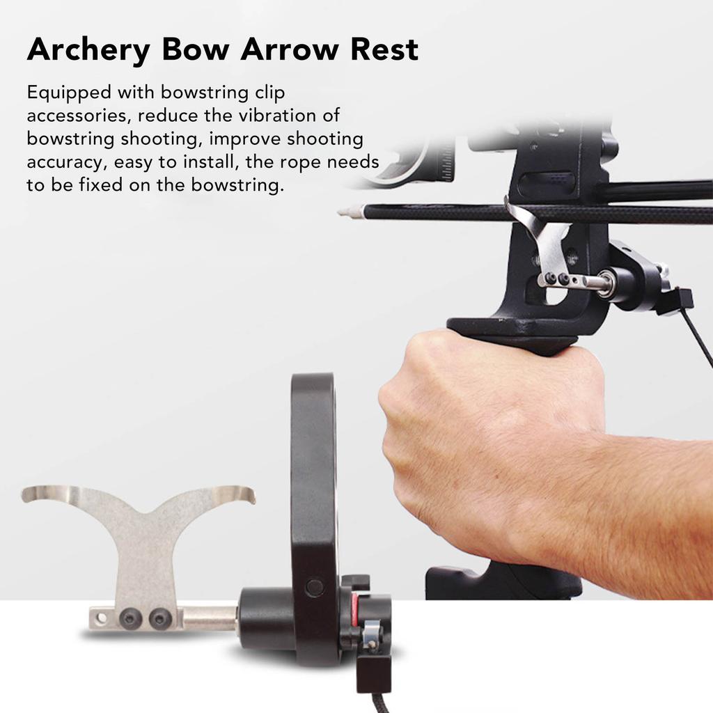 Arrow Rest Stainless Steel Aluminum Alloy Disassembly Free Archery Drop Away Arrow Rest with Clasp for Compound Bow