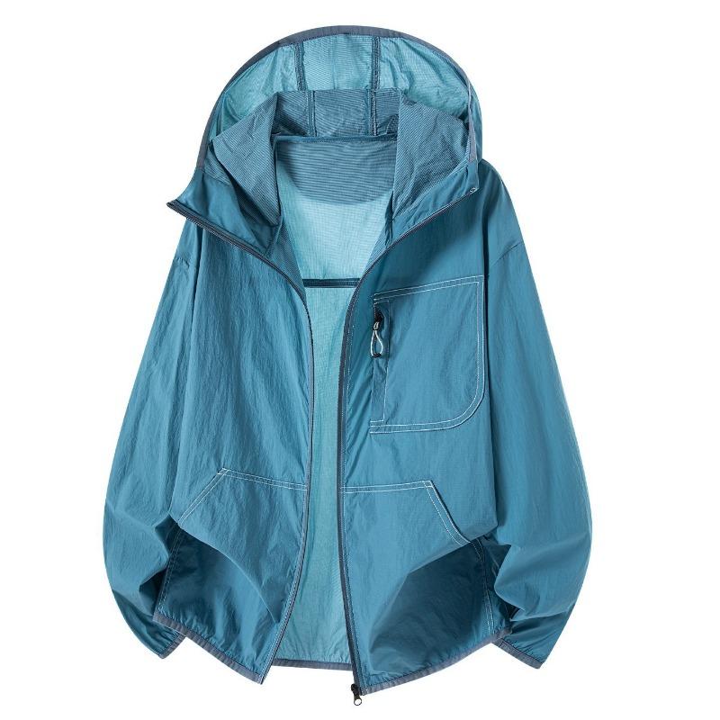 Men Women Couple UPF 50+ Lightweight Sun Protection Jacket Lightweight Breathable Outdoor Hiking Fishing Windproof Coat