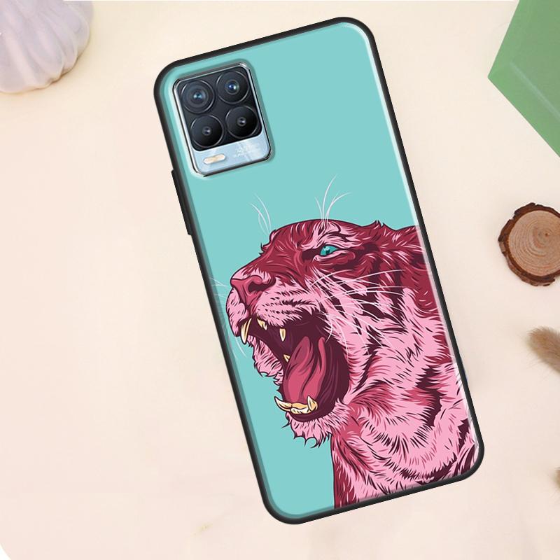 

Animal Tiger Art Case For Realme C55 C53 C33 C63 C61 C51 C65 C67 C71 C75 11 12 13 14 15 Pro Plus GT6 GT7 Pro Realme 15 Pro