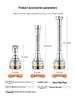 Splash-Proof Copper Kitchen Faucet Extension Nozzle with Pressurized Shower Head Aerator