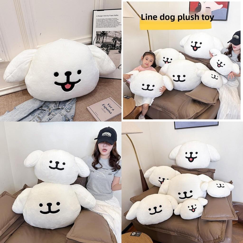 Cute Maltese Smiling And Laughing Expressions Plush Doll Pillows Cushion For Living Room Decor And Gifts