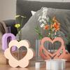 2026 Latest Models Love Hydroponic Vase Silicone Mold Test Tube Hand Holding Flower Pot for Home Decor Florist Plaster Molds