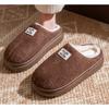 36-45 Thick Soled Warm Cotton Shoes for Women, Winter Outerwear, Anti Slip, Odor Proof, and Fleece Cotton Slippers for Women