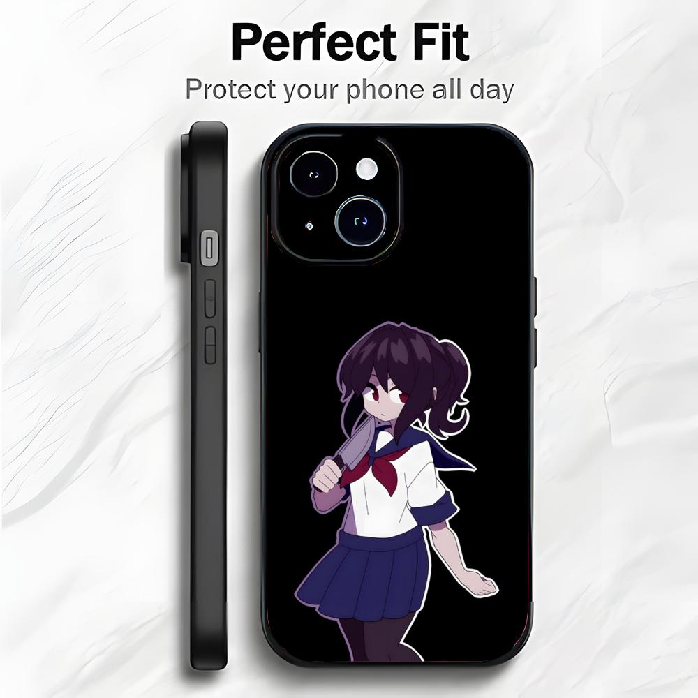 Dark Japanese Game Y-Yandere Simulator Phone Case Phone Case Soft Packaging Lightweight For iPhone17 16 15 14 13ProMax