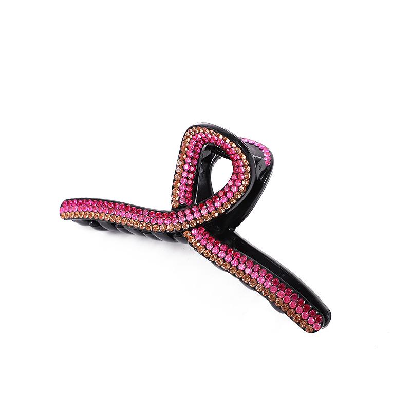 Elegant Rhinestone Diamond-Studded Shark Clip for Women