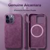 Luxury Alcantara Leather Case with MagSafe for IPhone 16 15 14 Pro Max Cover