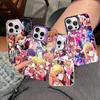Anime OSHI NO KO Handyhülle Für IPhone 17 16 15 14 11 12 13 Pro Max Pro Plus Farbige Silberne Hülle
