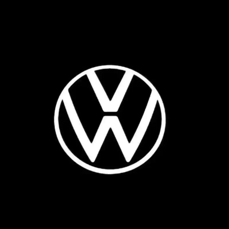 ZDFVU1 2/4P LED Car Door Logo Projector Light Accessories for VW R Golf 5 6 7 GTI GTD GTE Touareg CC Passat B6 B7 B8 B9 C6 C7 C8 Tiguan