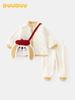 DUUDUU 2025 Korean Style Baby Winter Clothes: Toddler Detachable Two-Piece Set