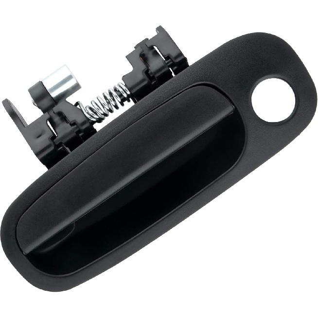 BOXI Exterior Door Handle Front Left Driver Side Fits for Toyota Corolla 1998 1999 2000 2001 2002 / Chevy Prizm 1998-2002 / Black / 69220-02030