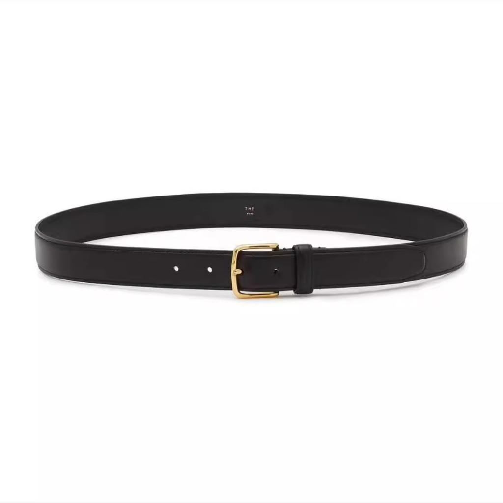 The new top layer cowhide decorative belt is simple and the same style of Kendou is retro with fashion and versatile pin buckle belt women