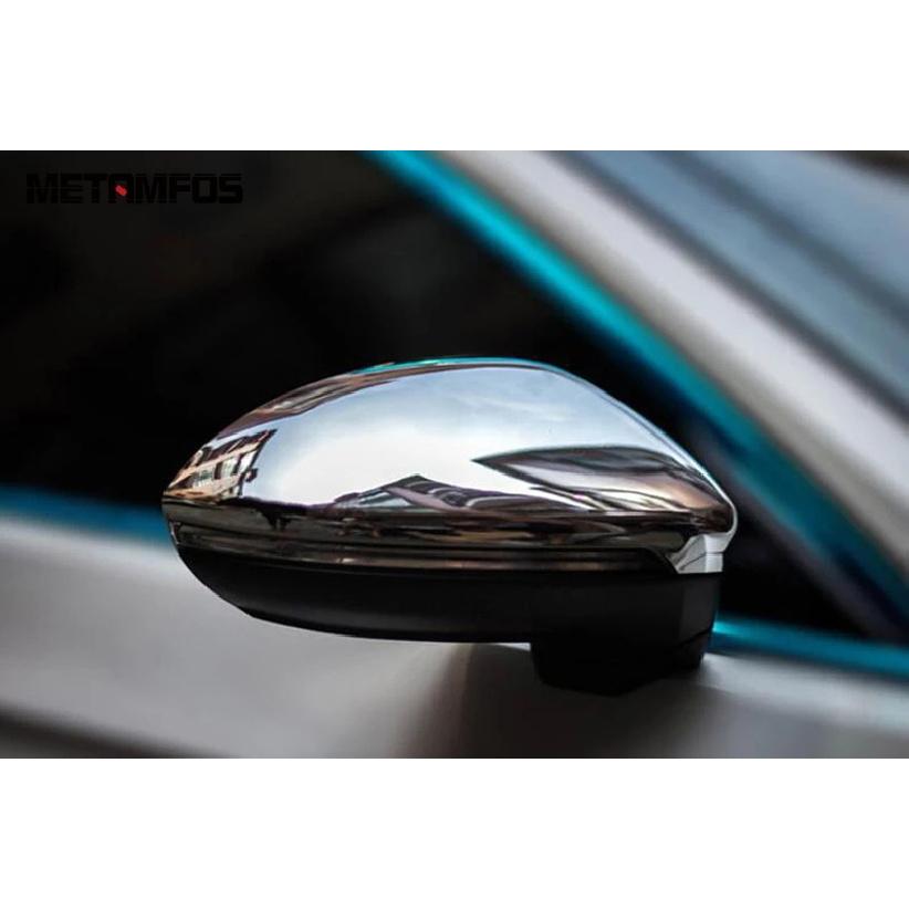 Rearview Side View Mirror Cover Trim For Volkswagen VW Touran 2016-   2024 Chrome Protector Accessories Car Styling