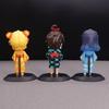 6Pcs/Set Anime Demon Slayer Figure Kimono Tanjirou Zenitsu Kawaii Figure Model Toys Decoration Doll Gift
