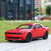 Maßstab 1/32 Dodge Hellcat Challenger Diecast Metall Rückzug Modellauto Hellcat mit Sound und Licht Hellcat Auto Spielzeug Geschenke für Kinder ab 3 Jahren