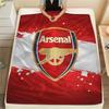 1PC Arsenal F Patterned Flannel Blanket Suitable For All Seasons for Home Decor Warmth and Comfort Gifts Holiday Present