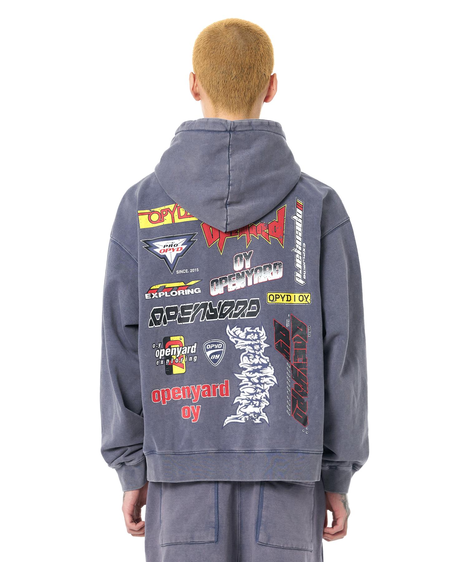 Oy Vintage Washed Hoodie-Midnight Blue Midnight Blue/1Size