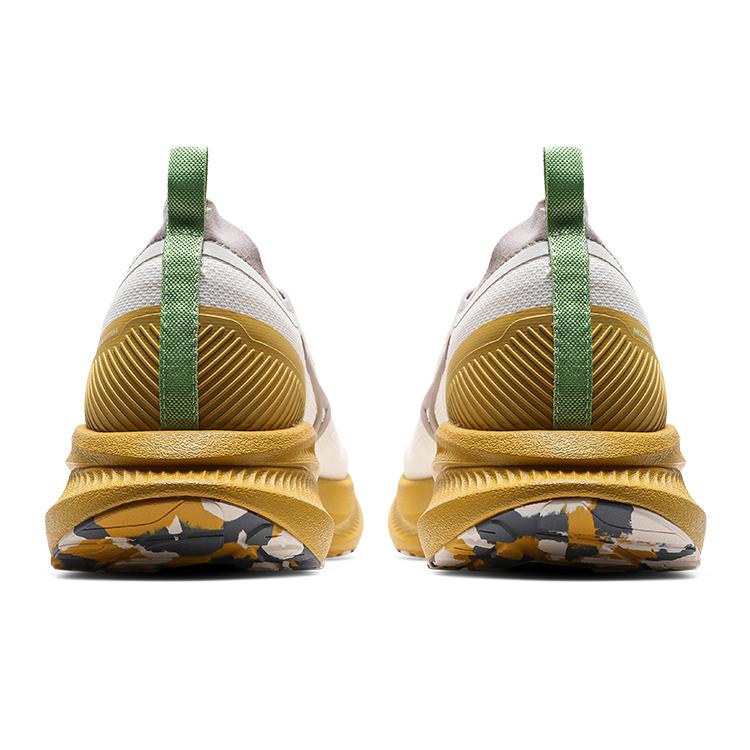 Mizuno Tênis de Corrida Unissex Wave Rider 28 Branco/Amarelo D1GH241704