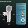 304 Stainless Steel Angle Valve for Toilet: Hot and Cold Water Valve Switch with 4-Point Eight-Character Stop Valve for Water Heater.