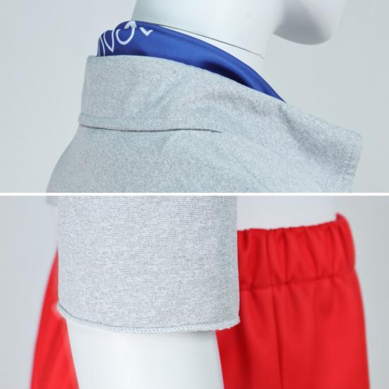 1 Set Eleven Cosplay Kostüme Damen Oberteil Schal Shorts Strumpfhose Set Halloween Cosplay Outfits für Mädchen Kostümpartys Fan-Treffen Fotoshootings