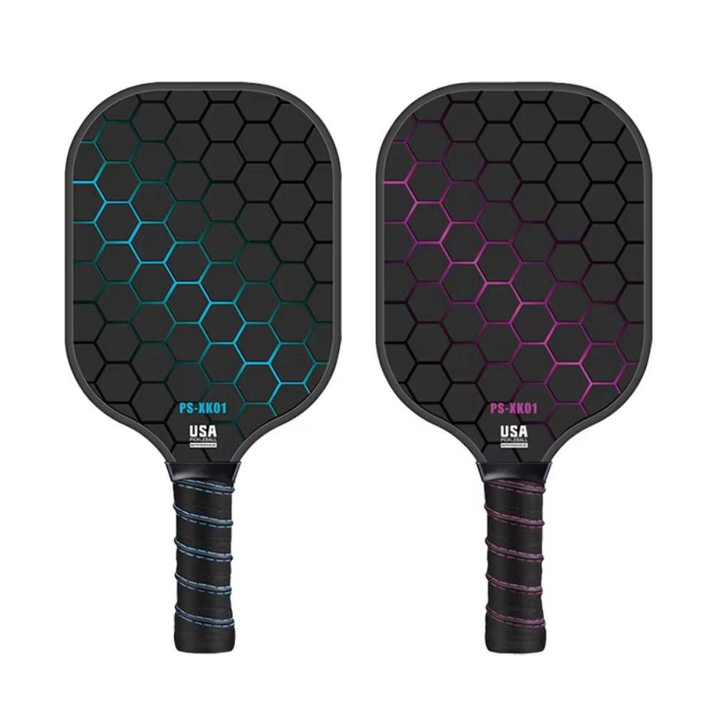 Fiberglass Surface Pickleball Racket Honeycomb Core Pickleball Ball Paddle Set Indoor Outdoor