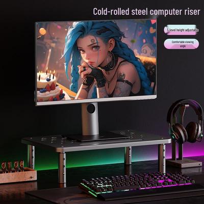 Adjustable Desktop Monitor Stand & Organizer