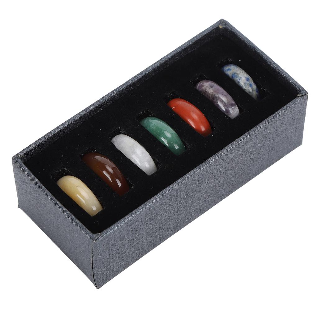 7Pcs Chakra Stones Symbolizing Body Chakras Peace of Mind Collection Supplies with Case