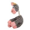 Pet Squeaky Toy Interactive Durable Teeth Cleaning Dog Plush Toy for Small Medium Large DogsGrey